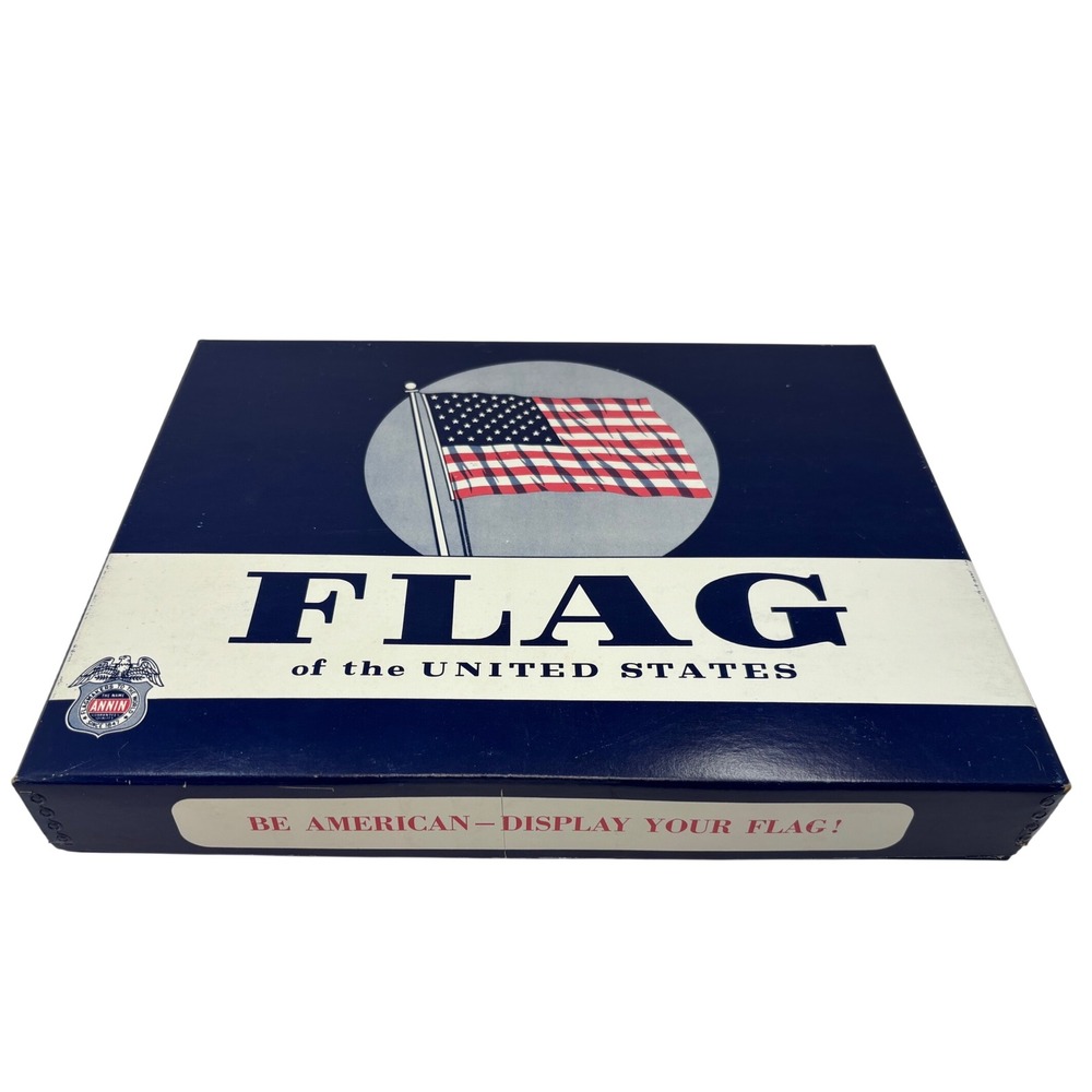 Vintage Annin 3x5 Defiance Bennington 76 Flag US Bicentennial American USA Box